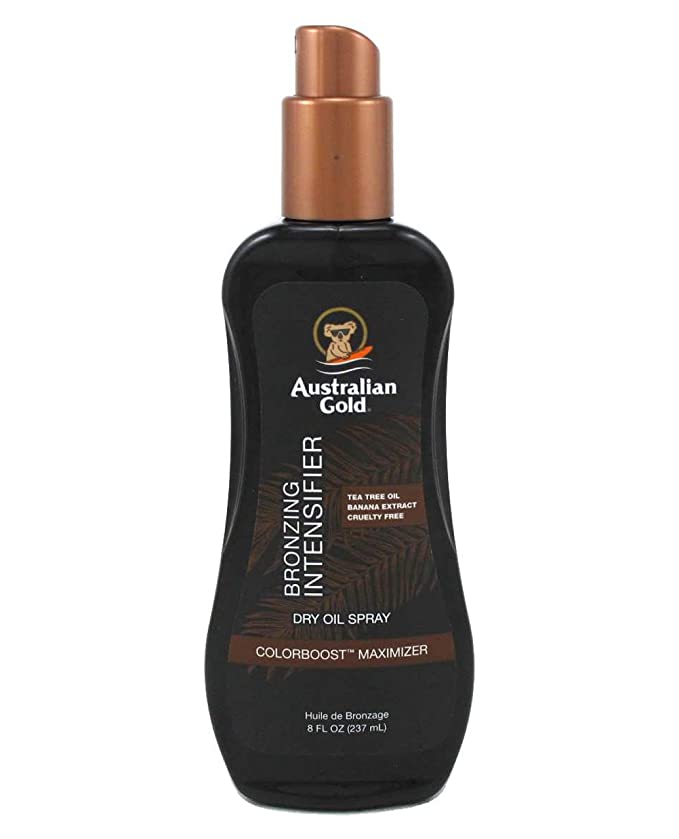 Australian Gold Bronzing Dry Oil Spray Intensifier, Intensiivistav Päevitusõli Isepruunistajatega