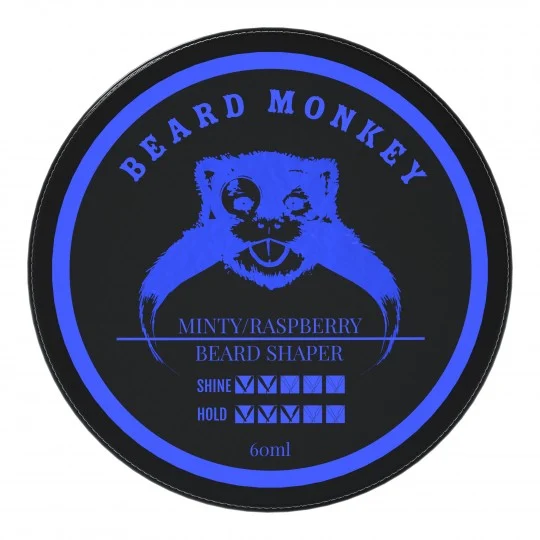 Beard Monkey Beard Shaper Peppermint & Raspberry,  Bārdas vasks