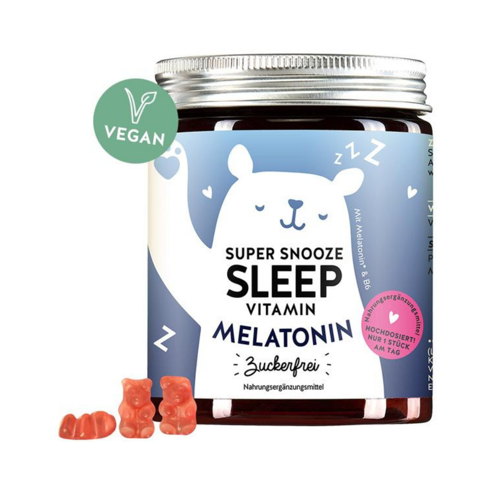 Bears with Benefits Super Snooze Sleep Vitamins, Melatoniini ja B6-vitamiiniga