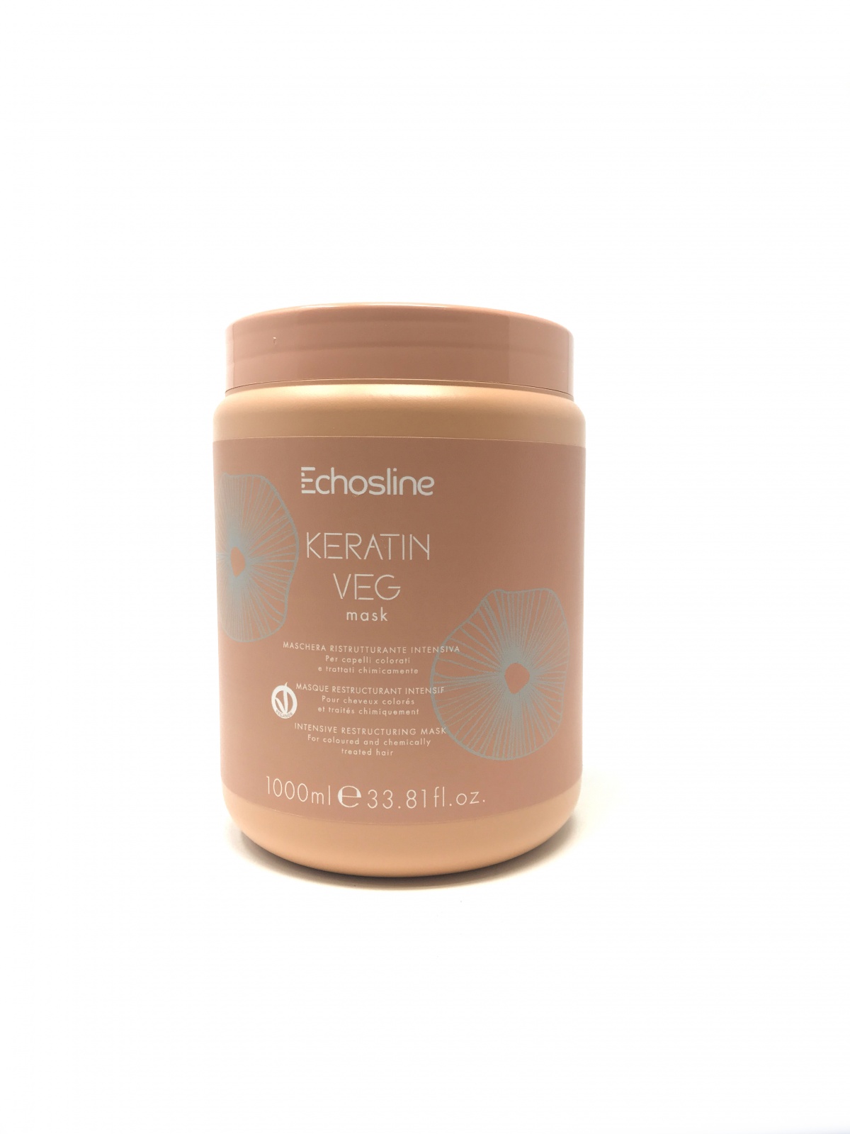 Echosline Keratin Veg Intensive Restructuring Mask, Maska Krāsotiem un apstrādātiem matiem