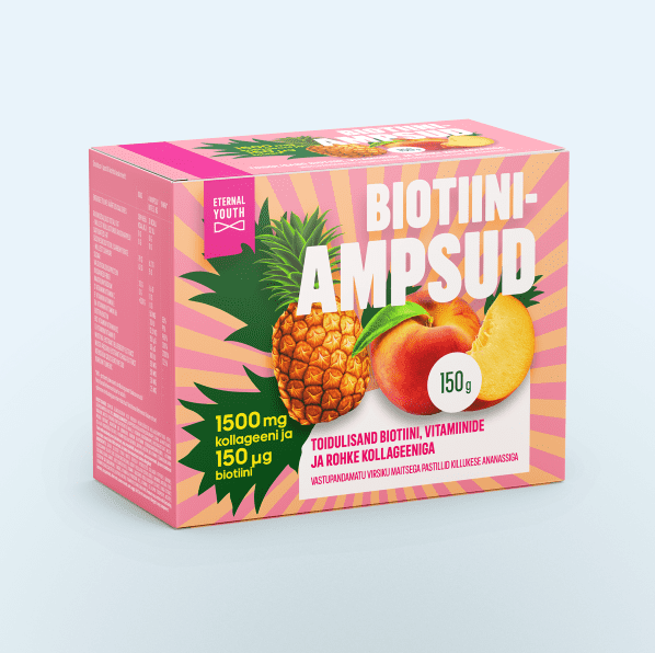 Eternal Youth Biotin Bites With Collagen And Vitamins, Biotiiniampsud Kollageeni Ja Vitamiinidega