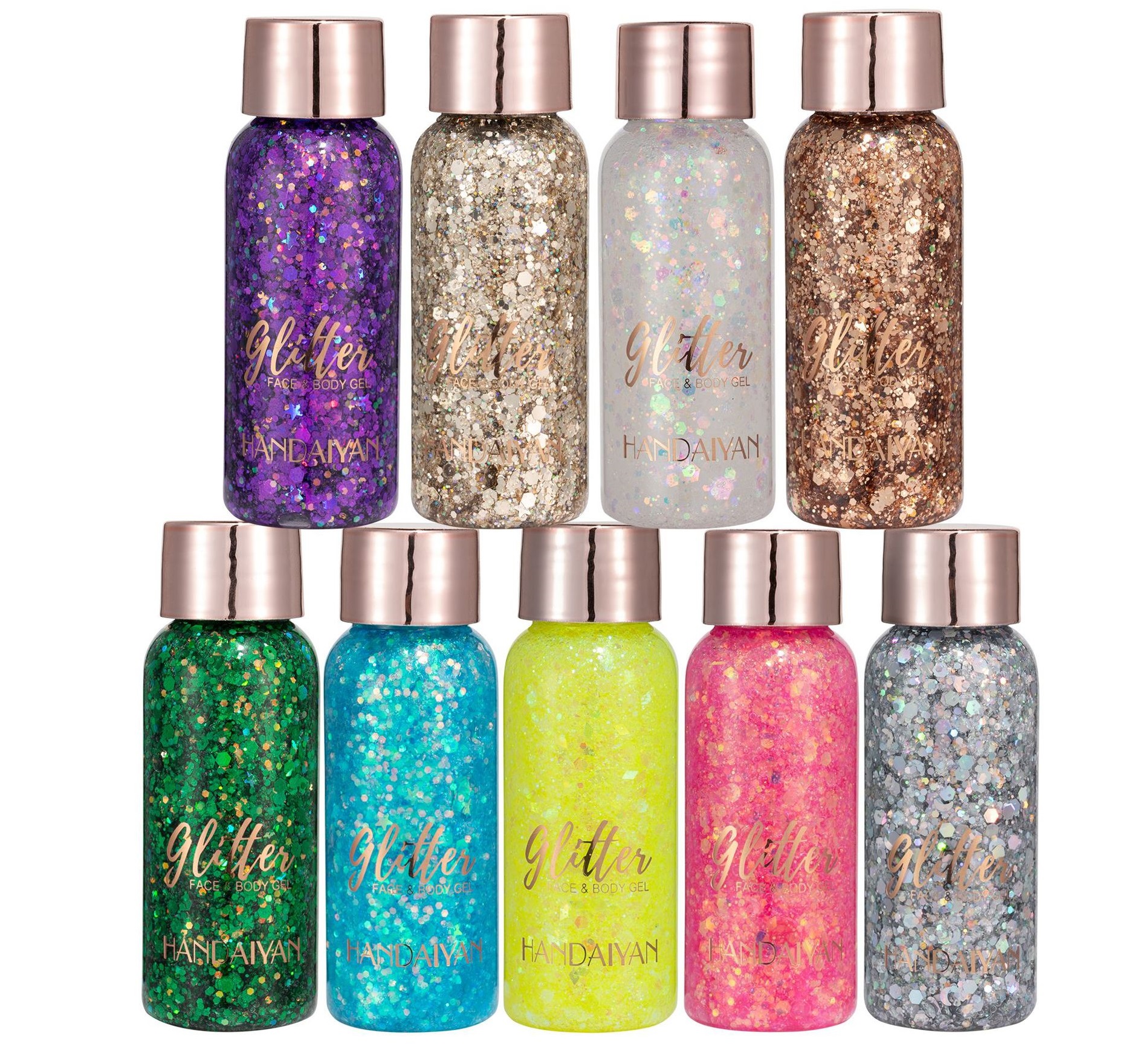 Glitter Gel for Hair and Body, Glittergel för hår och kropp