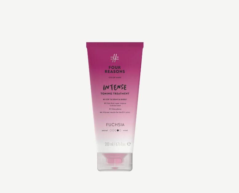 Four Reasons Color Mask Toning Treatment Fuchsia, Matu maska ​​ar bagātīgiem krāsu pigmentiem