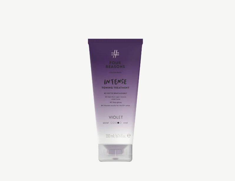 Four Reasons Color Mask Toning Treatment Violet, Külluslike Värvipigmentidega Juuksemask Violetne