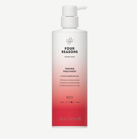 Four Reasons Color Mask Toning Treatment Red, Tonisoiva hiusnaamio intensiivisen punainen