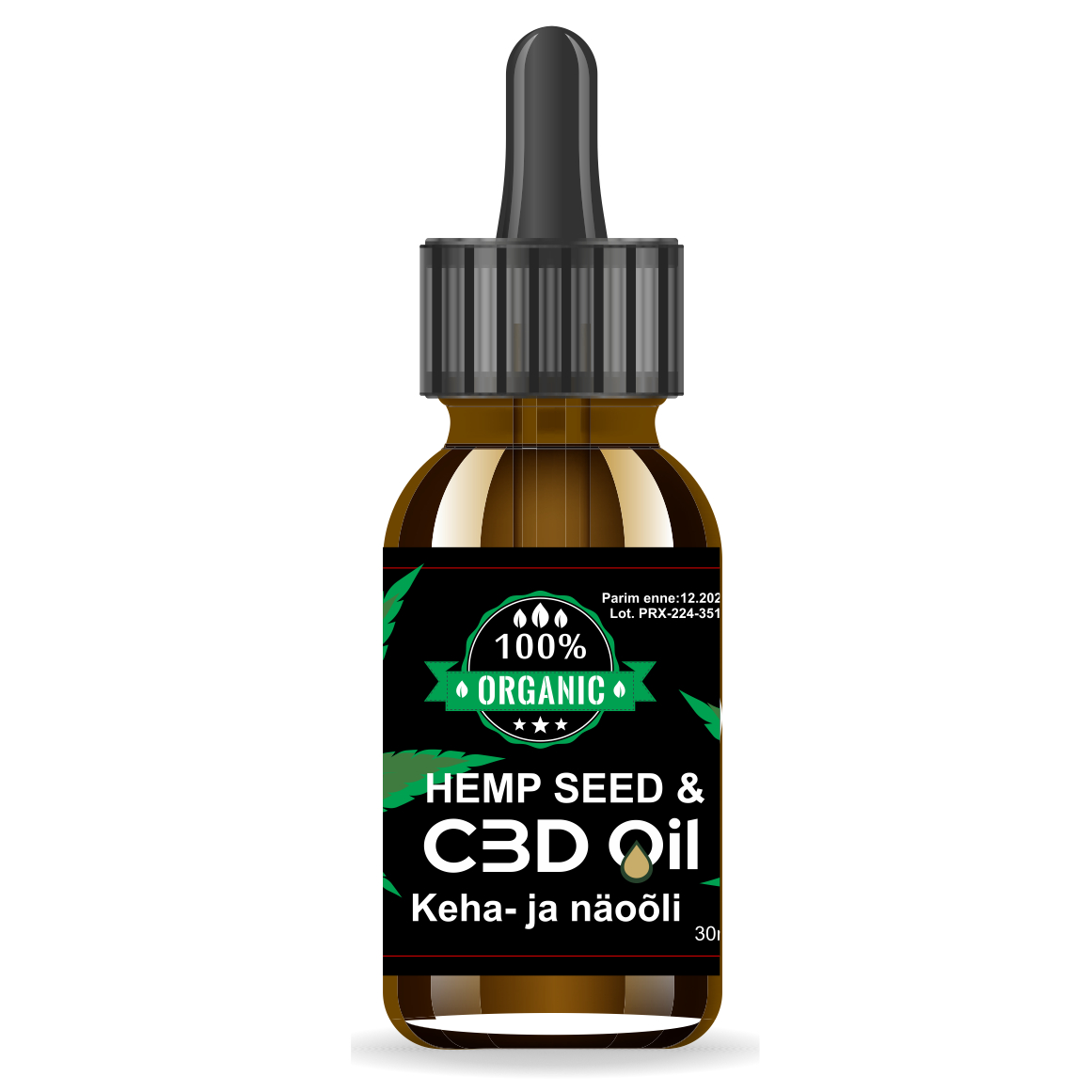 HEMP SEED & CBD OIL For Body And Face, Масло для тела и лица, 100% органическое