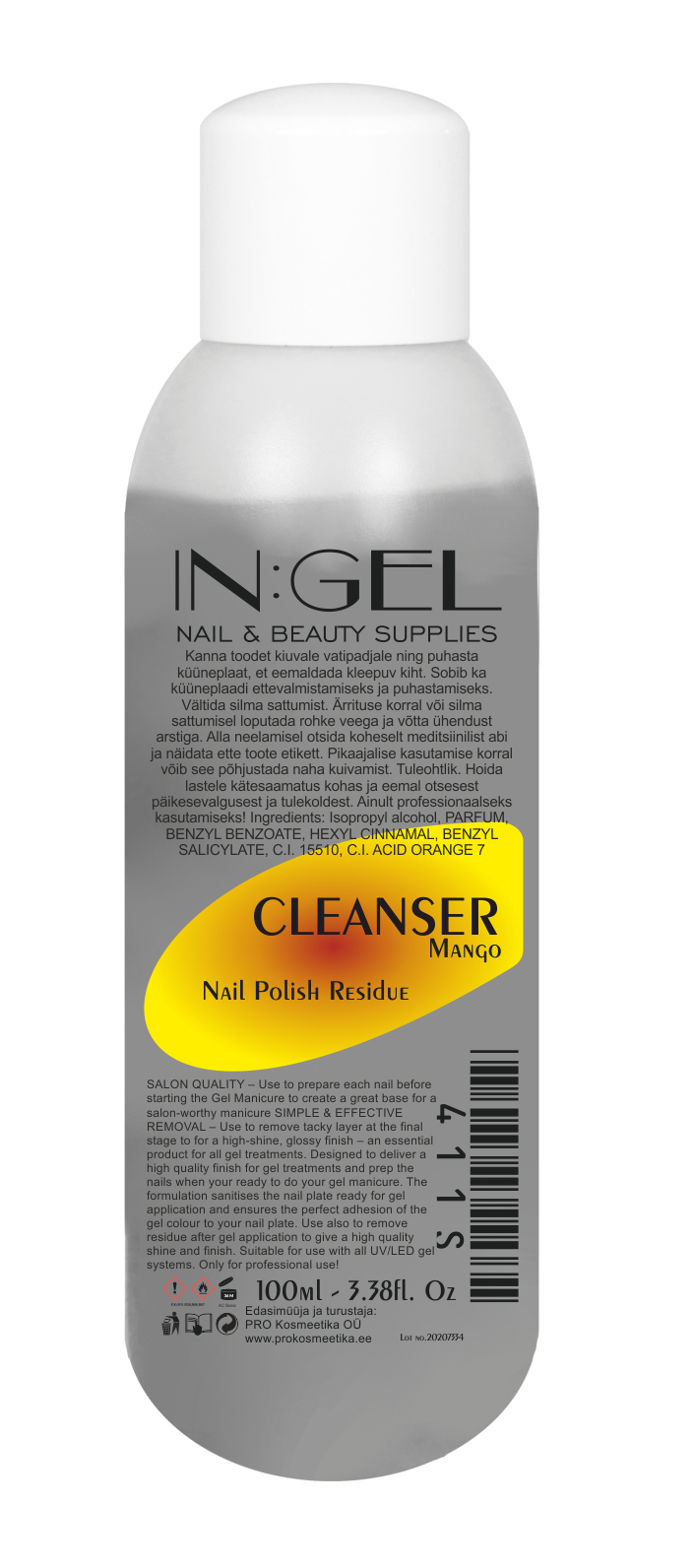 IN:GEL Nail Polish Residue Cleanser Scented