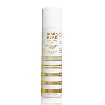 James Read Coconut Water Tan Mist Body, 100% looduslikku kookosvett sisaldav isepruunistav kehasprei