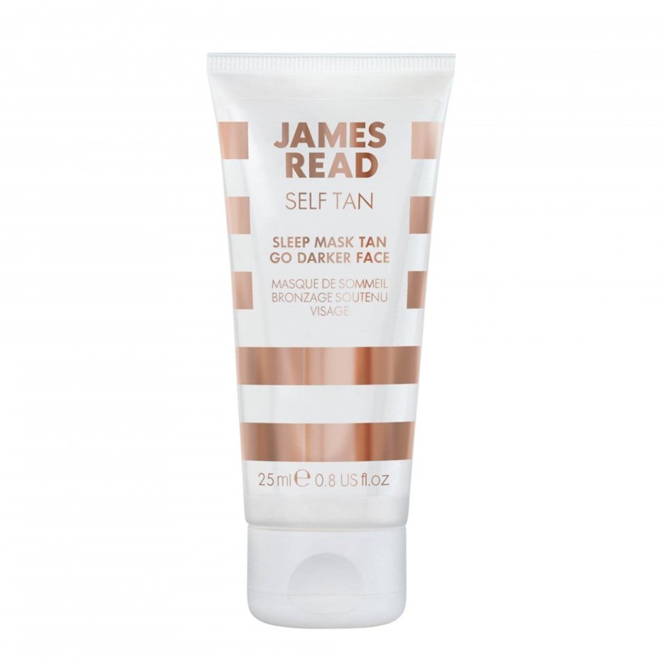 James Read Sleep Mask Tan Face Värvitu geel, mis annab õrna kuldse jume, kuni sa magad.