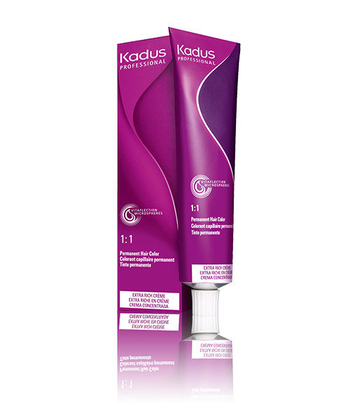 Kadus Professional Permanent Hair Color, Rikkaliku Koostisega Püsivärv Vitaflection Mikrograanulitega 8/7