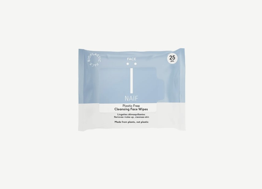 NAÏF Plastic Free Face Cleansing Wipes, Kosteuspyyhkeet kasvoille