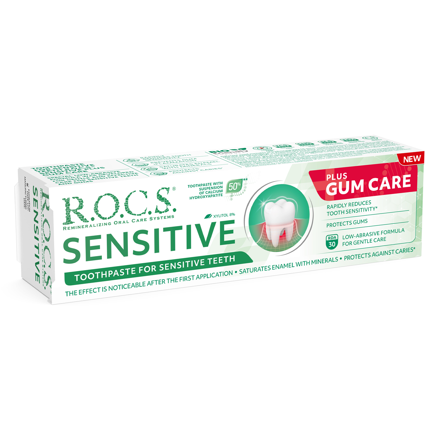 R.O.C.S. SENSITIVE Plus Gum Care Toothpaste,  Hambapasta