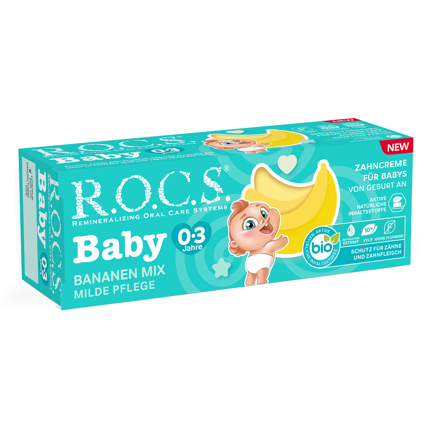 R.O.C.S. Baby Mild Care. Banana Mix 0-3, Hambapasta Lastele