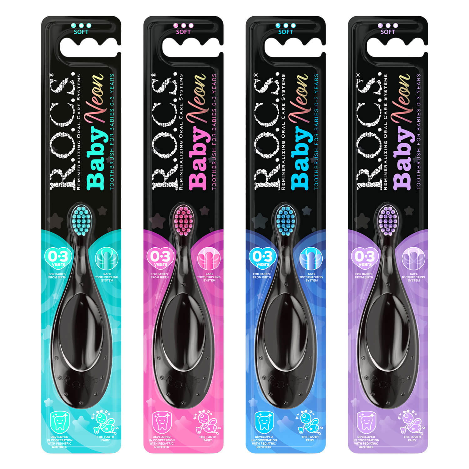 R.O.C.S. Baby Neon Toothbrush