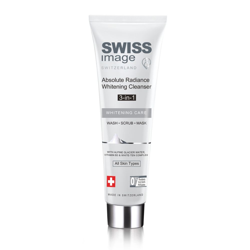 Swiss Image Whitening Care Absolute Radiance Whitening 3 in 1 Face Wash , Scrub & Mask 3 vienā mirdzošs sejas tīrīšanas līdzeklis